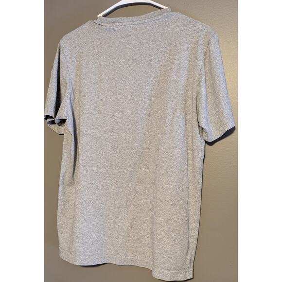 Adidas Amplifier Logo Graphic Crew Neck T-Shirt Short Sleeve Grey Black Small - Picture 4 of 4